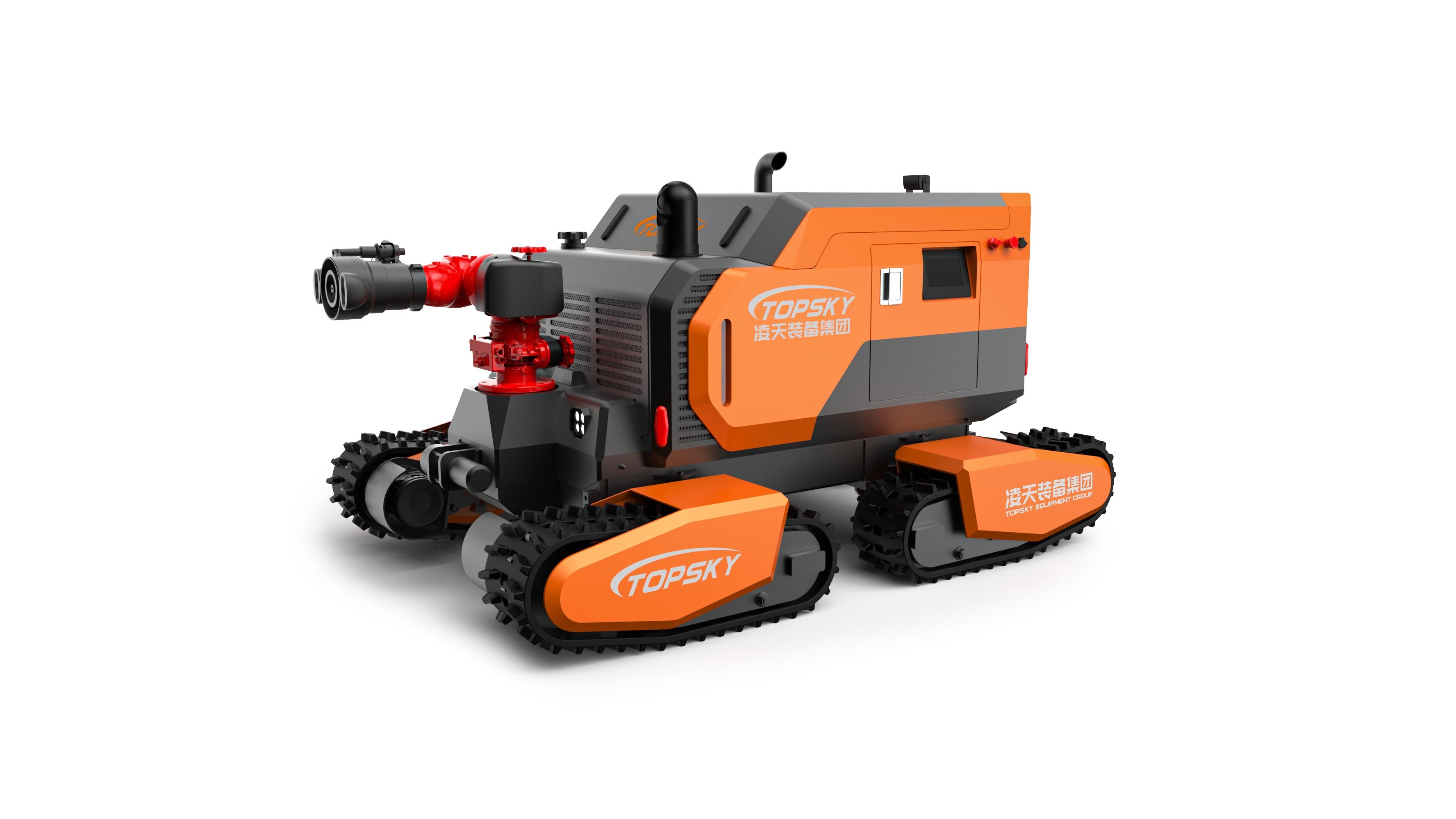 全地形消防滅火機(jī)器人 （第2代，四履帶，油動(dòng)液壓、150進(jìn)口消防水炮）