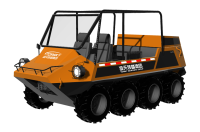 中小型水陸兩棲救援車（8×8，64KW，原地轉(zhuǎn)向）
